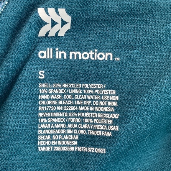 Woman's Longline Bikini Top by All In Motion Blue Size S (4-6) - Picture 8 of 8